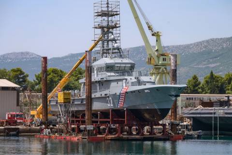 Launch of the Coastal Patrol Vessel