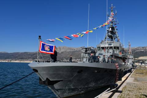 The New Coastal Patrol Vessel OOB-32 “Umag” Delivered to the Croatian Navy